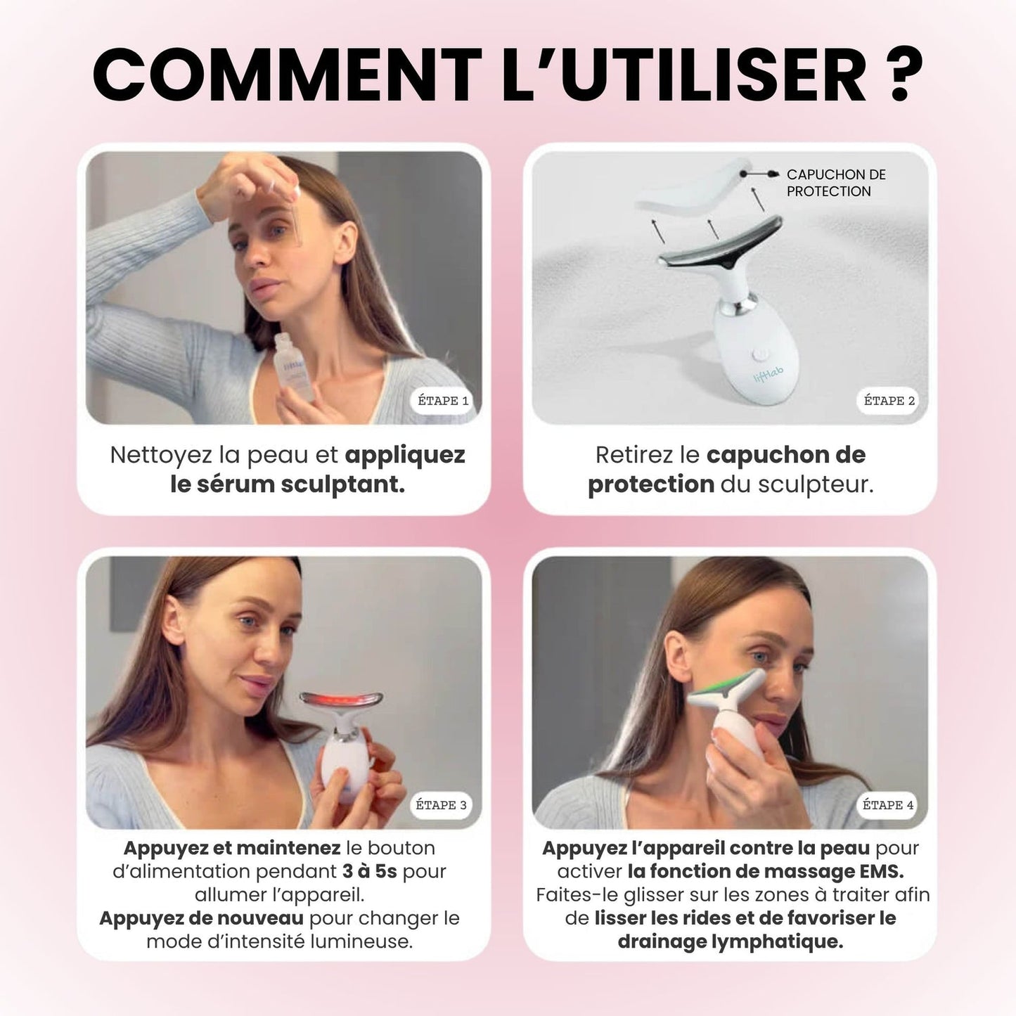 Sculpteur facial Led 7 en 1.