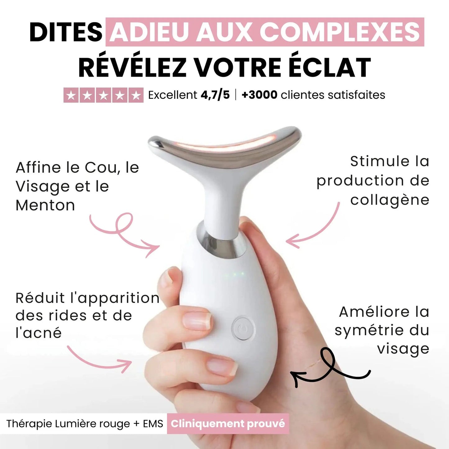 Sculpteur facial Led 7 en 1.