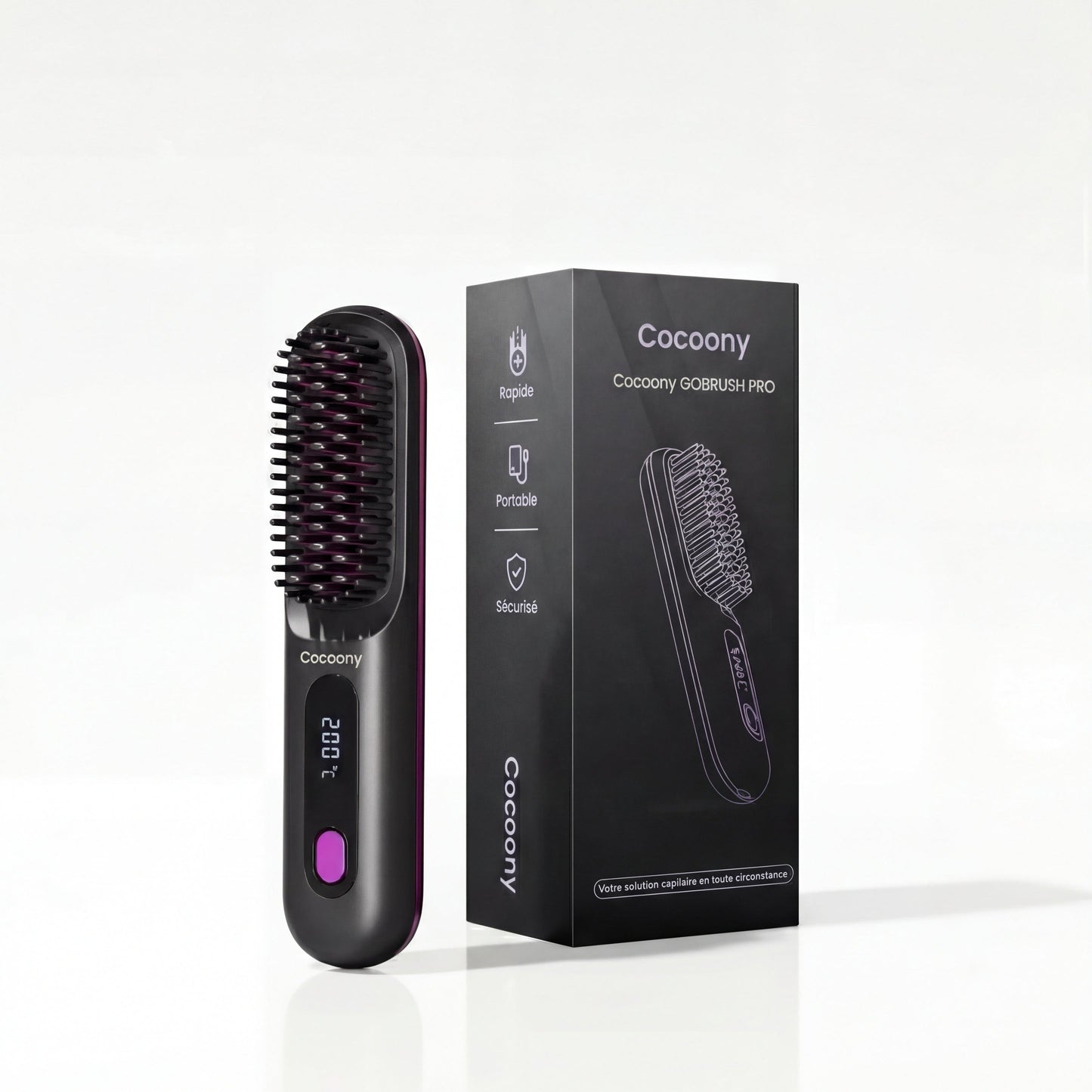 Cocoony - PREMIÈRE brosse intelligente pour cheveux courts