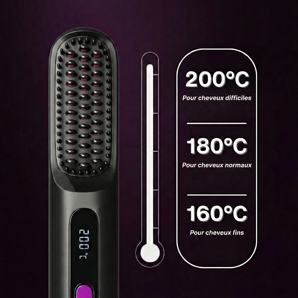 Cocoony - PREMIÈRE brosse intelligente pour cheveux courts