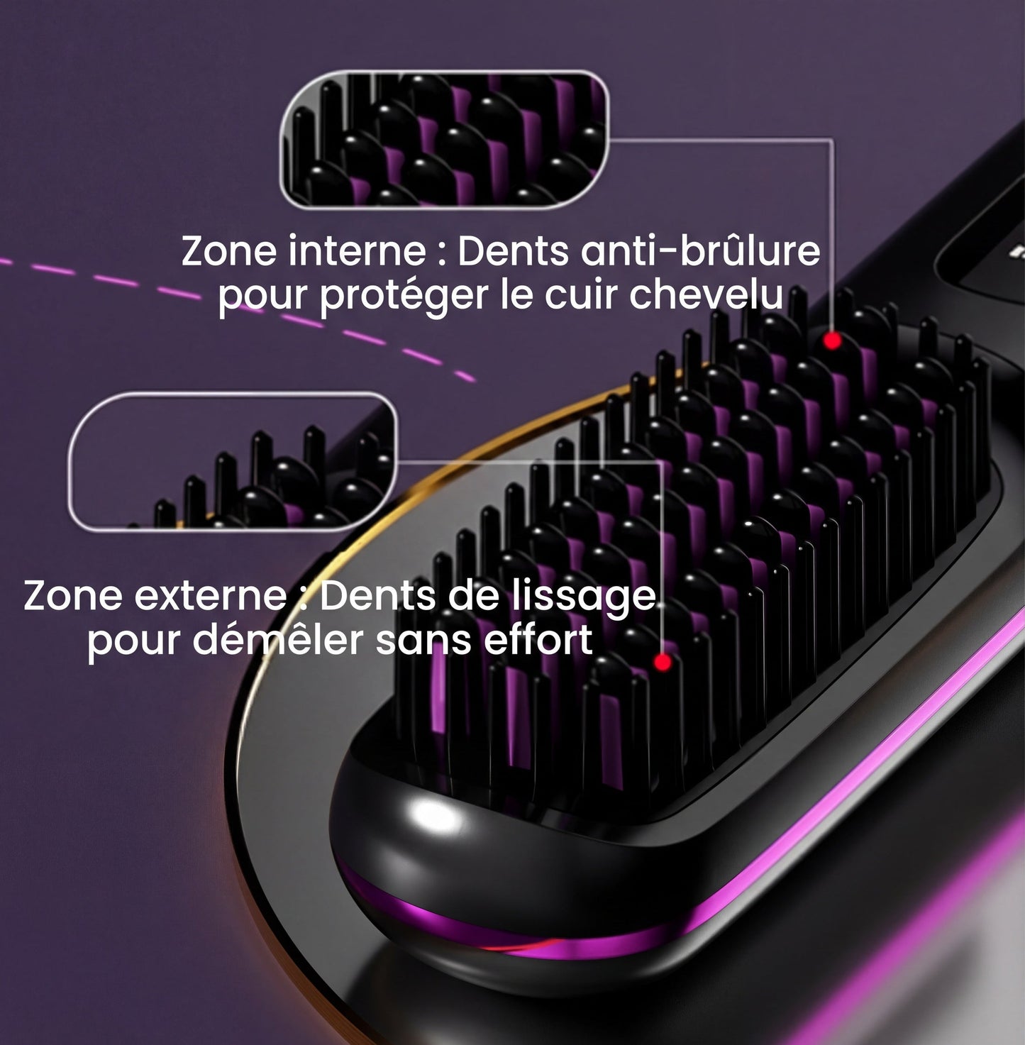 Cocoony - PREMIÈRE brosse intelligente pour cheveux courts